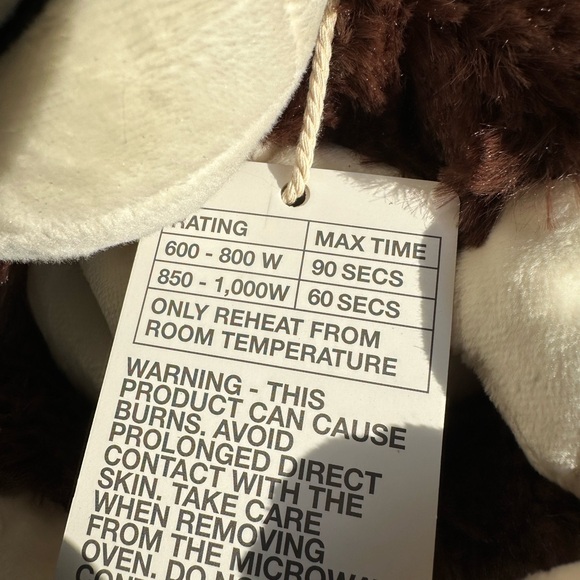 Warmies Brown and Cream Plush Monkey - Picture 5 of 6